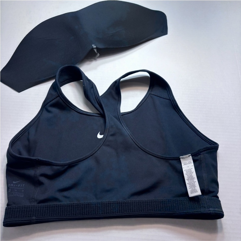 NIKE DRI-FIT Workout Bra Sports Bra Black Size XL. NWOT - Picture 13 of 13